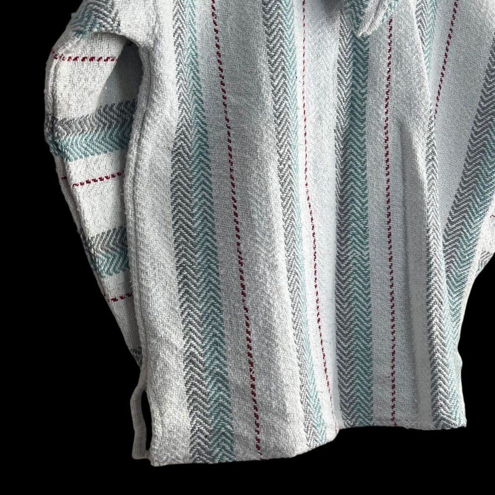 Baja Sol Textiles Adult XL Pullover Hoodie Baja Mexican Poncho Multicolor - Picture 11 of 11